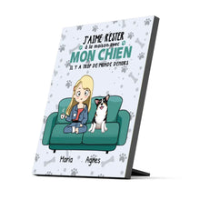 Charger l'image dans la galerie, Jusqu'à 12 chiens, Impression sur table personnalisée, TableTop Print cadeau pour maman chien, maison avec mes chiens