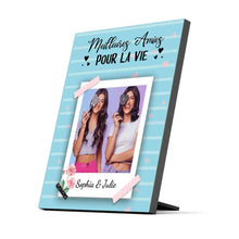 Charger l'image dans la galerie, Jusqu'à 4 photos, Impression sur table personnalisée, TableTop Print cadeau pour sœurs, Meilleures amies Pour la vie