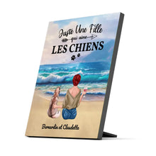 Charger l'image dans la galerie, Jusqu'à 9 chiens, Impression sur table personnalisé, TableTop Print pour maman chien, fille qui aime les chiens