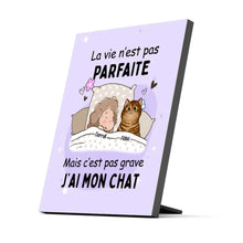 Charger l'image dans la galerie, Jusqu'à 9 chats, Impression sur table personnalisée, TableTop Print pour maman chat, mais c'est pas grave j'ai mon chat