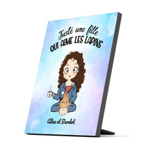 Charger l'image dans la galerie, Jusqu'à 9 lapins, Impression sur table personnalisés, TableTop Print Pour maman, La vie est plus belle avec les lapins