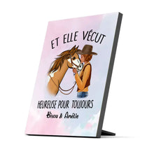 Charger l'image dans la galerie, Impression sur table cheval personnalisés, TableTop Print Pour maman cheval, fille qui aime les chevaux