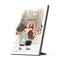 Charger l'image dans la galerie, Jusqu'à 5 filles, Impression sur table personnalisés pour meilleures amies, TableTop Print cadeau de noël