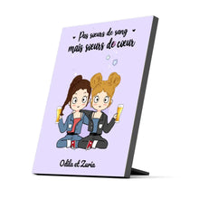 Charger l'image dans la galerie, Impression sur table décoration personnalisée, TableTop Print cadeau pour amis, pas soeurs de sang mais sœurs de cœur