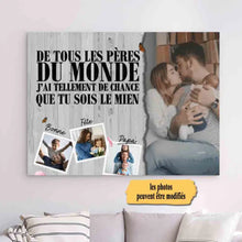 Charger l'image dans la galerie, Impression sur Acrylique Photo Personnalisée, Cadeau pour la famille, Couple, De tous les pères du monde