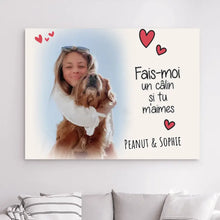 Charger l'image dans la galerie, Impression sur Acrylique Photo Personnalisée, Cadeau pour maman chat, chien, cheval, fais-moi un caalin si tu m'aimes
