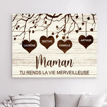 Charger l'image dans la galerie, Impression Acrylique Personnalisée: Cadeau pour la Famille avec Noms, Un Message Qui Rend la Vie Merveilleuse