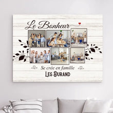 Charger l'image dans la galerie, Impression sur Acrylique Photo Personnalisée, Cadeau pour la famille, Le bonheur c'est la famille