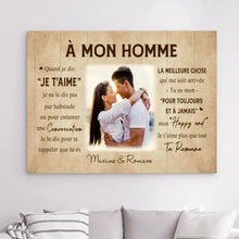 Charger l'image dans la galerie, Impression sur Acrylique Personnalisée, cadeaux pour couple, femme, mari, petit ami, petite amie, A mon homme/A ma femme