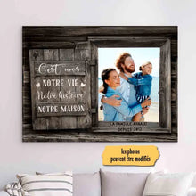 Charger l'image dans la galerie, Impression sur Acrylique personnalisée, famille, couple, cadeaux, c'est nous notre vie notre histoire notre maison