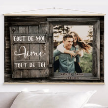 Charger l'image dans la galerie, Toile à suspendre personnalisée, Cadeaux d'anniversaire en toile pour couple, mari, femme, petit ami, petite amie