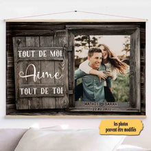 Charger l'image dans la galerie, Toile à suspendre personnalisée, Cadeaux d'anniversaire en toile pour couple, mari, femme, petit ami, petite amie