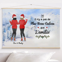 Charger l'image dans la galerie, Jusqu'à 5 filles, Toile à suspendre personnalisée, Cadeau Noël toile, de Noël meilleur ami, sœurs