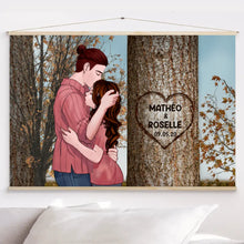 Charger l'image dans la galerie, Toile à suspendre personnalisée, toile cadeau pour couple, cadeau pour petite amie, petit ami, femme, mari