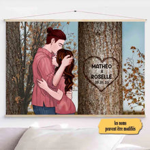 Charger l'image dans la galerie, Toile à suspendre personnalisée, toile cadeau pour couple, cadeau pour petite amie, petit ami, femme, mari