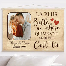 Charger l'image dans la galerie, Toile à suspendre personnalisée, toile cadeau pour couple femme, mari, petite amie, petit ami, La plus belle chose