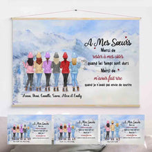 Charger l'image dans la galerie, Jusqu'à 6 filles, Toile à suspendre personnalisée, Noël Cadeau, toile Cadeau Pour ami, sœurs, meilleurs amis