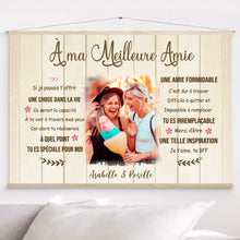 Charger l'image dans la galerie, Toile à suspendre Photo personnalisée, Toile Cadeau Pour ami, sœurs, les meilleurs amis, Une Amie Formidable