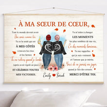 Charger l'image dans la galerie, Toile à suspendre personnalisée, Toile Cadeau Pour ami, sœur, BFF, Tout le monde devrait avoir une amie comme toi