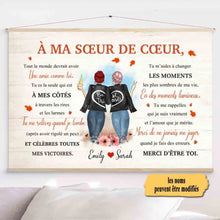 Charger l'image dans la galerie, Toile à suspendre personnalisée, Toile Cadeau Pour ami, sœur, BFF, Tout le monde devrait avoir une amie comme toi