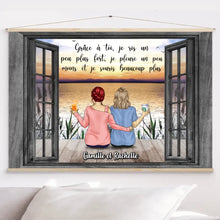 Charger l'image dans la galerie, Jusqu'à 5 filles, Toile à suspendre personnalisée, Toile Cadeau Pour ami, sœurs, Meilleures amies pour toujours