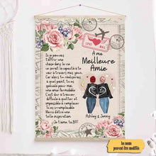 Charger l'image dans la galerie, Toile à suspendre personnalisée, Toile Cadeau Pour ami, sœur, Cadeau d'anniversaire, À ma meilleure amie