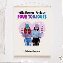Charger l'image dans la galerie, Jusqu'à 5 filles, Toile à suspendre personnalisée, Toile cadeau pour amis, sœurs, Meilleures amies pour toujours