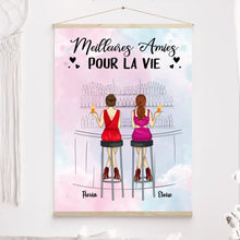 Charger l'image dans la galerie, Jusqu'à 6 filles, Toile à suspendre personnalisée, Toile cadeau pour amis, sœurs, Meilleures amies Pour La vie
