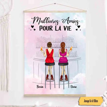 Charger l'image dans la galerie, Jusqu'à 6 filles, Toile à suspendre personnalisée, Toile cadeau pour amis, sœurs, Meilleures amies Pour La vie