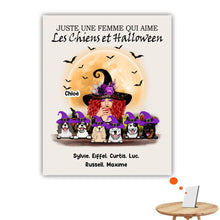 Charger l'image dans la galerie, Jusqu'à 6 Chiens, Impression sur table personnalisée, TableTop Print cadeau pour Maman Chien, sorcière, Joyeux Halloween