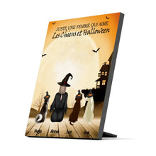 Charger l'image dans la galerie, Jusqu'à 4 Chiens, Impression sur table personnalisée, TableTop Print cadeau pour Halloween, Maman Chien, sorcière, Monstres