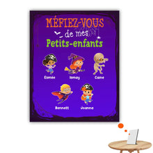 Charger l'image dans la galerie, Jusqu'à 12 enfants, Impression sur table personnalisée, TableTop Print cadeau pour Halloween, Grand-père, Grand-mère