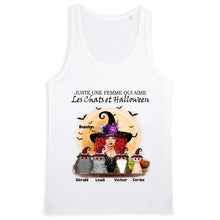 Charger l'image dans la galerie, Jusqu'à 12 chats, Halloween t shirt chat femme, tee shirt personnalisé chat, maman chat
