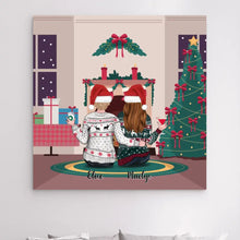 Charger l'image dans la galerie, Jusqu'à 5 filles, Impression sur Acrylique personnalisée, cadeau pour sœurs, amies, meilleures amies, joyeux Noel