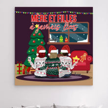 Charger l'image dans la galerie, Jusqu'à 4 filles, Impression sur Acrylique personnalisée, cadeau pour maman, joyeux Noel, mère et filles