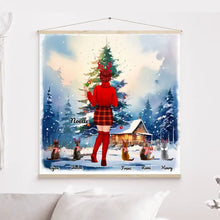 Charger l'image dans la galerie, Jusqu'à 5 Chats, Toile à suspendre personnalisée, Toile cadeau pour Maman Chat, joyeux Noël
