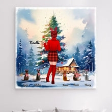 Charger l'image dans la galerie, Impressions sur métal personnalisée, cadeau pour Maman Chat, joyeux Noël, Jusqu'à 5 Chats