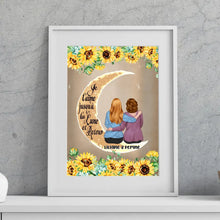 Charger l'image dans la galerie, Passe partout personnalisée, Cadeau pour fête des mères, Maman, je t'aime jusqu'à la lune et retour