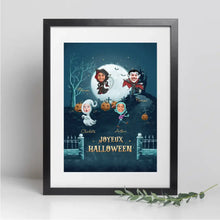 Charger l'image dans la galerie, Jusqu'à 7 membres, Passe partout photo personnalisés, Halloween Cadeau pour Famille, papa, maman, enfants