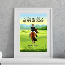 Charger l'image dans la galerie, Jusqu'à 3 chevaux, Passe partout personnalisée, Cadeau pour Fille, La vie est meilleure avec les chevaux