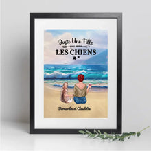 Charger l'image dans la galerie, Jusqu'à 4 chiens, Passe partout personnalisé, Cadeau Pour Maman chien, une fille qui aime les chiens