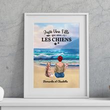 Charger l'image dans la galerie, Jusqu'à 4 chiens, Passe partout personnalisé, Cadeau Pour Maman chien, une fille qui aime les chiens