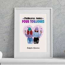 Charger l'image dans la galerie, Jusqu'à 5 filles, Passe partout personnalisée, cadeau pour amis, sœurs, Meilleures amies pour toujours