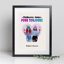 Charger l'image dans la galerie, Jusqu'à 5 filles, Passe partout personnalisée, cadeau pour amis, sœurs, Meilleures amies pour toujours