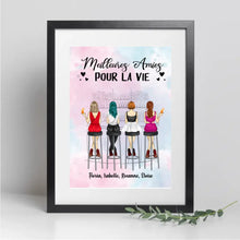 Charger l'image dans la galerie, Jusqu'à 6 filles, Passe partout personnalisée, cadeau pour amis, sœurs, Meilleures amies Pour la vie