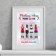 Charger l'image dans la galerie, Jusqu'à 6 filles, Passe partout personnalisée, cadeau pour amis, sœurs, Meilleures amies Pour la vie