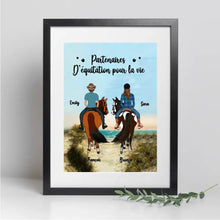 Charger l'image dans la galerie, Jusqu'à 3 chevaux, Passe partout personnalisés, Cadeau Pour Maman cheval, Partenaires d'équitation pour la vie