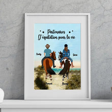 Charger l'image dans la galerie, Jusqu'à 3 chevaux, Passe partout personnalisés, Cadeau Pour Maman cheval, Partenaires d'équitation pour la vie