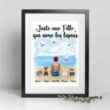 Charger l'image dans la galerie, Jusqu'à 4 lapins, Passe partout personnalisés, Cadeau Pour Maman De lapin, fille qui aime les lapins