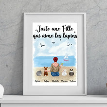 Charger l'image dans la galerie, Jusqu'à 4 lapins, Passe partout personnalisés, Cadeau Pour Maman De lapin, fille qui aime les lapins